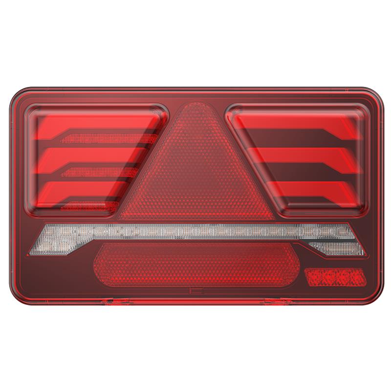 LED Heckleuchte TM18, 12/24V, li, SIMAC 7-polige AMP-Steckdose, LED-Kontroll