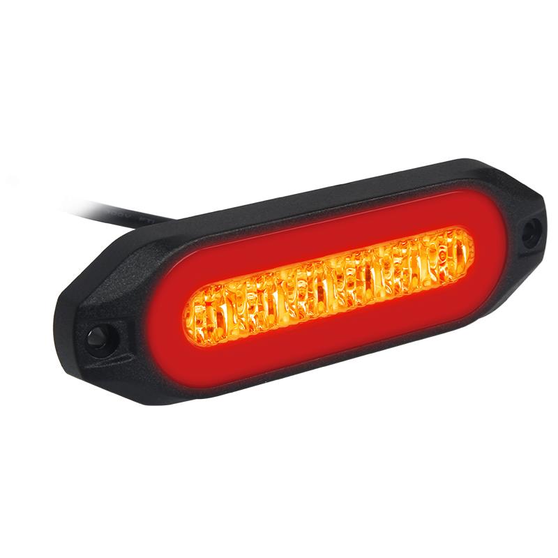 LED Warnleuchte mit Positionslicht 12/24 Positionslicht, rotes Eternal Light